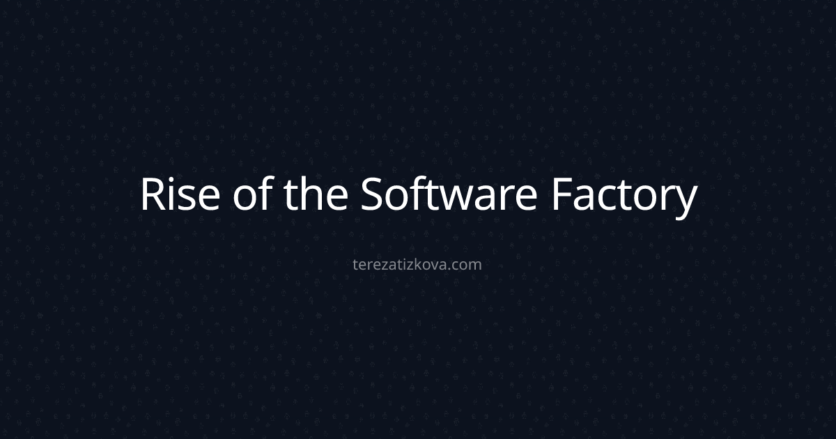 Rise of the Software Factory